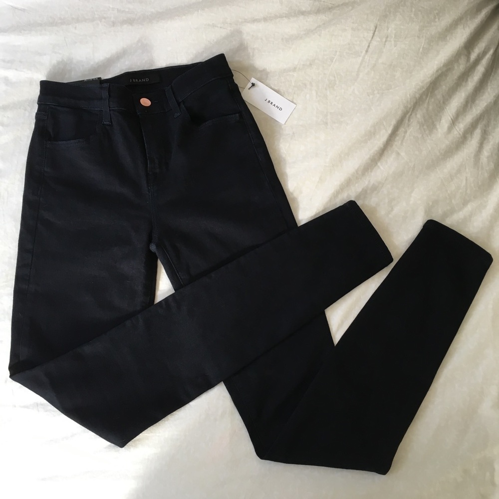 J Brand Maria High-Rise Skinny Jeans in Bluebird